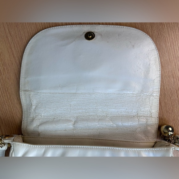 Pantera vintage white crossbody leather hand bag - Picture 6 of 9